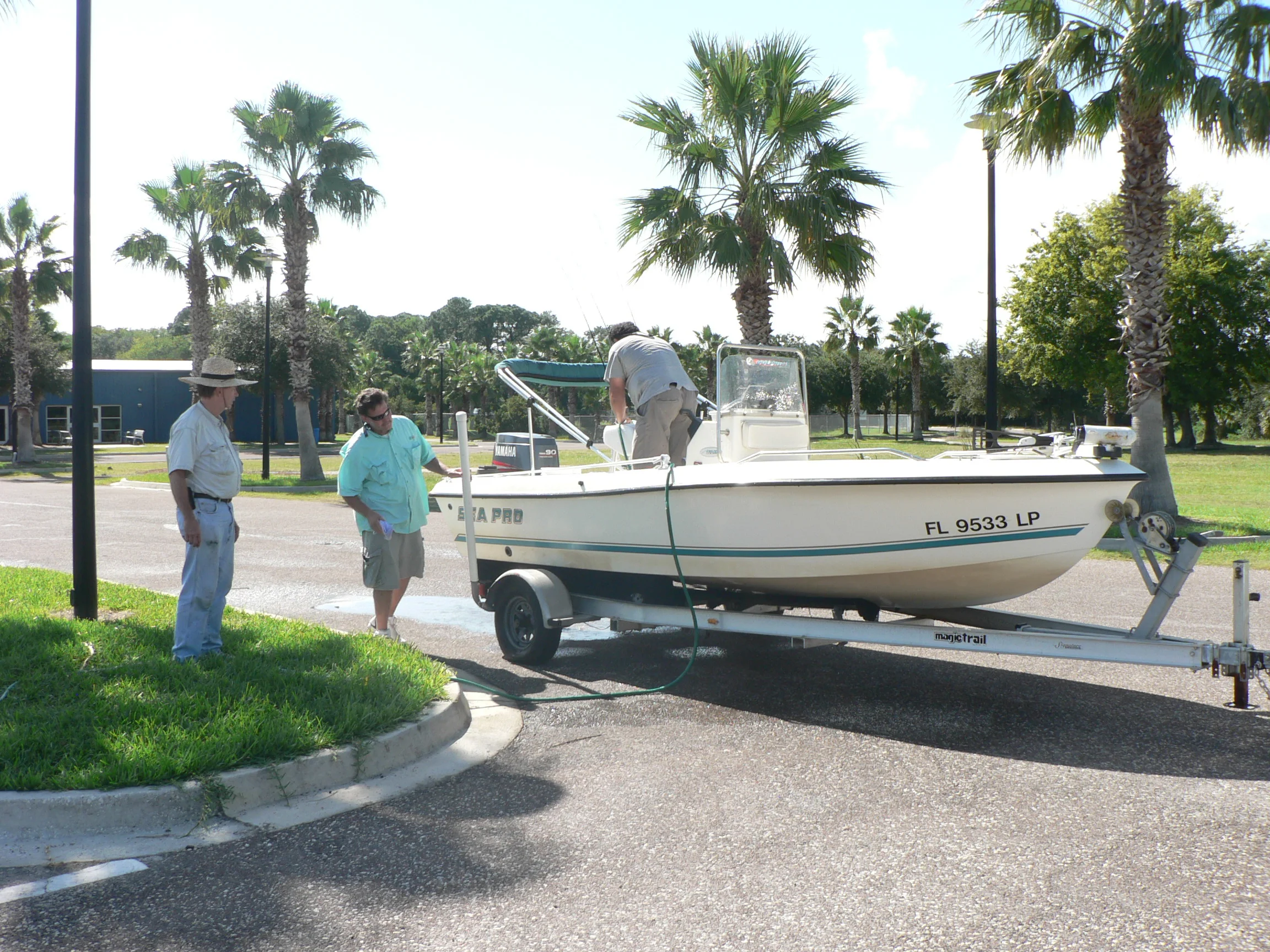 washdown station boat ramp